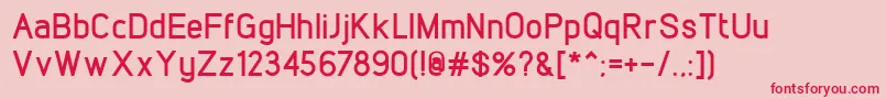 LintelBold Font – Red Fonts on Pink Background