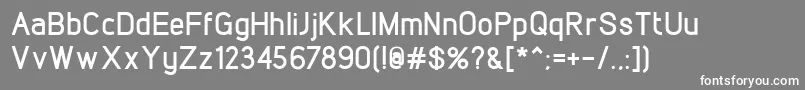 フォントLintelBold – 灰色の背景に白い文字