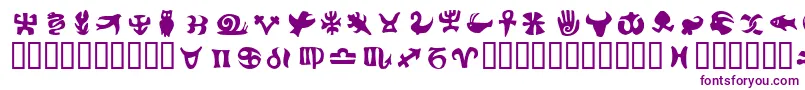 FrutigersymbolsPositiv-fontti – violetit fontit