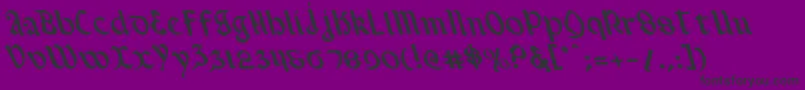 Valeriusl Font – Black Fonts on Purple Background