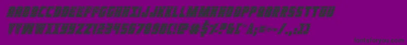 Ironforgeplateital Font – Black Fonts on Purple Background