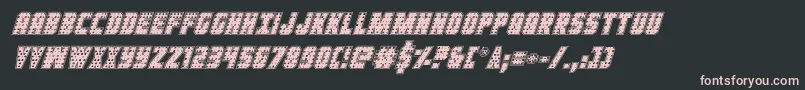 Ironforgeplateital Font – Pink Fonts on Black Background