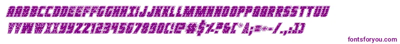 Ironforgeplateital Font – Purple Fonts on White Background