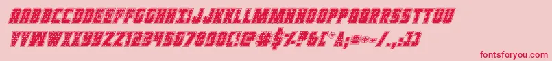 Ironforgeplateital Font – Red Fonts on Pink Background