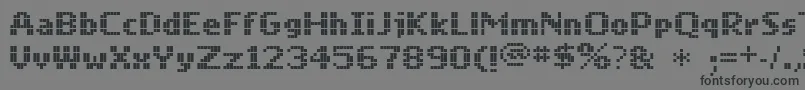 Mobile Font – Black Fonts on Gray Background