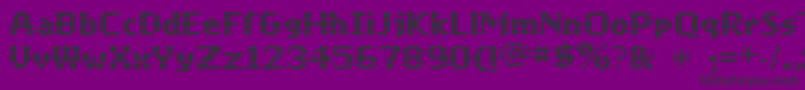 Mobile Font – Black Fonts on Purple Background
