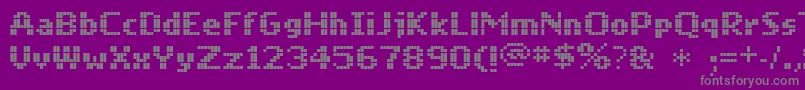 Mobile Font – Gray Fonts on Purple Background