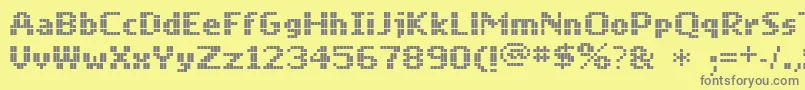 Шрифт Mobile – серые шрифты на жёлтом фоне