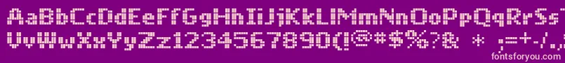 Mobile Font – Pink Fonts on Purple Background