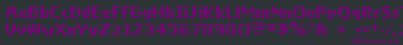 Mobile Font – Purple Fonts on Black Background