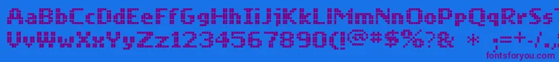 Mobile-fontti – violetit fontit sinisellä taustalla