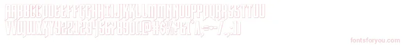 Hawkmoon3D Font – Pink Fonts on White Background