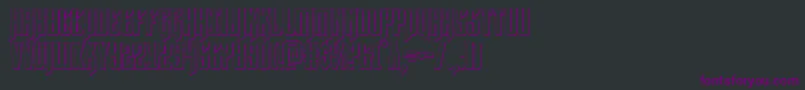 Hawkmoon3D Font – Purple Fonts on Black Background