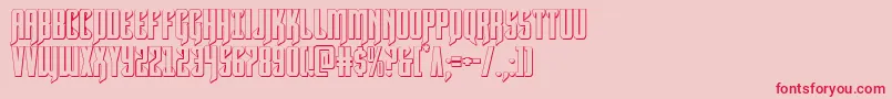 Hawkmoon3D Font – Red Fonts on Pink Background