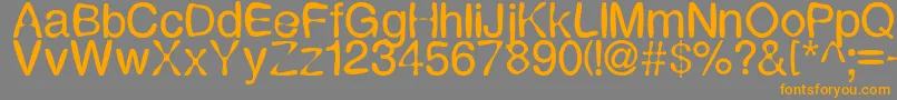 Expressi Font – Orange Fonts on Gray Background