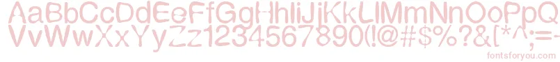 Expressi Font – Pink Fonts on White Background