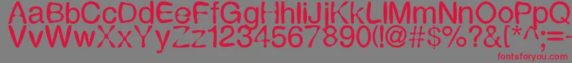 Expressi Font – Red Fonts on Gray Background