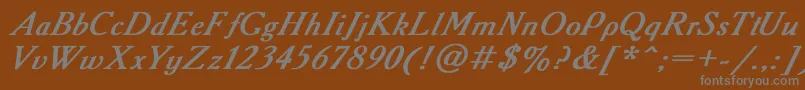 Шрифт Academy2 – серые шрифты на коричневом фоне