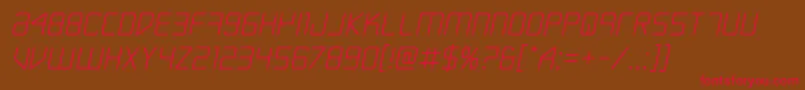 Escapeartistsemital Font – Red Fonts on Brown Background