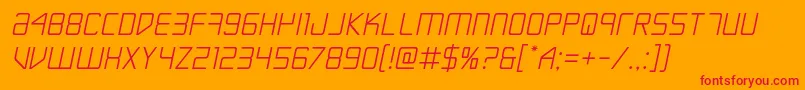 Escapeartistsemital Font – Red Fonts on Orange Background