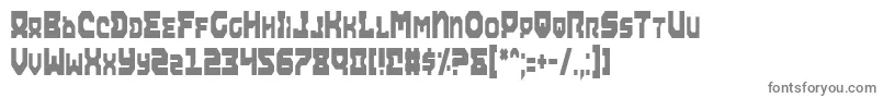 AiracobraCondensed-fontti – harmaat kirjasimet valkoisella taustalla