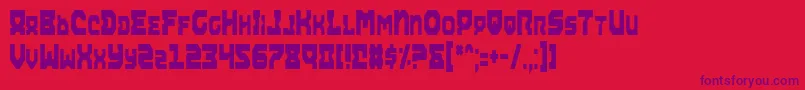 More about AiracobraCondensed Font AiracobraCondensed Font – Purple Fonts on Red Background