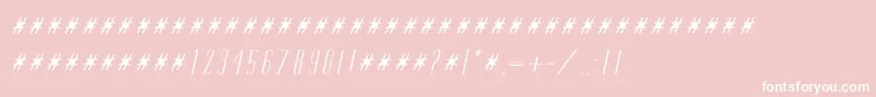 TamiItalic Font – White Fonts on Pink Background