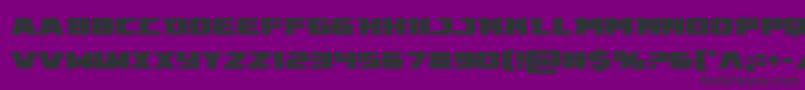 Emissarycond Font – Black Fonts on Purple Background