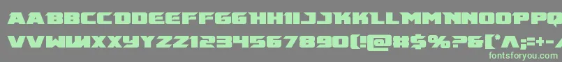 Emissarycond Font – Green Fonts on Gray Background