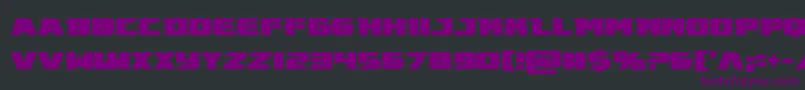 Emissarycond Font – Purple Fonts on Black Background