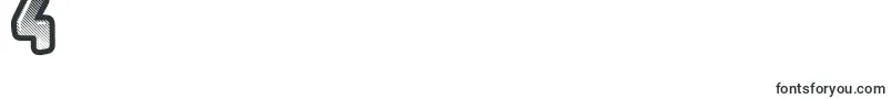 FluoGums Font – Fonts for Digit 4
