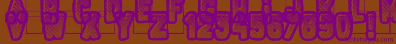 FluoGums Font – Purple Fonts on Brown Background