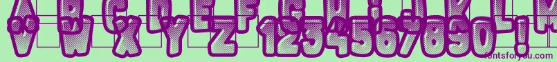 FluoGums Font – Purple Fonts on Green Background