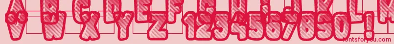 FluoGums Font – Red Fonts on Pink Background