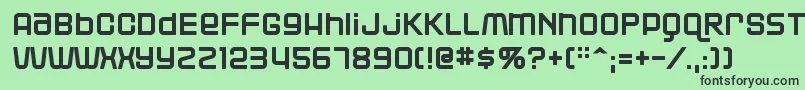 Blackjack Font – Black Fonts on Green Background