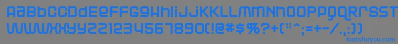 Blackjack Font – Blue Fonts on Gray Background