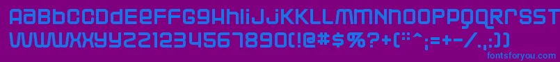 Blackjack Font – Blue Fonts on Purple Background