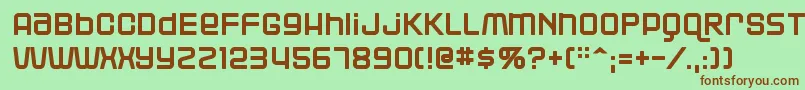 Blackjack Font – Brown Fonts on Green Background