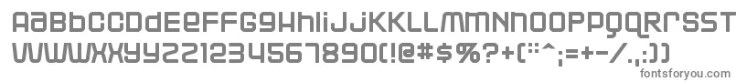Blackjack-fontti – harmaat kirjasimet valkoisella taustalla