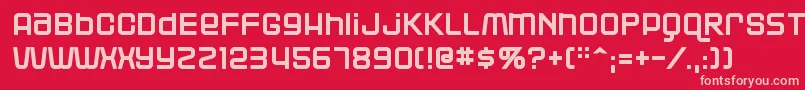 Blackjack Font – Pink Fonts on Red Background