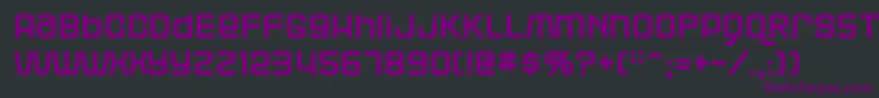Blackjack-Schriftart – Violette Schriften auf schwarzem Hintergrund