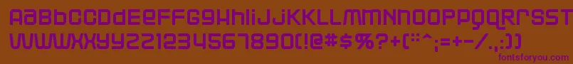 Blackjack Font – Purple Fonts on Brown Background