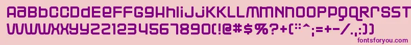 Blackjack Font – Purple Fonts on Pink Background