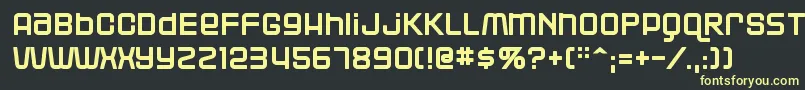 Blackjack Font – Yellow Fonts on Black Background