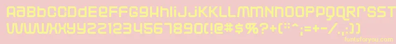 Blackjack Font – Yellow Fonts on Pink Background