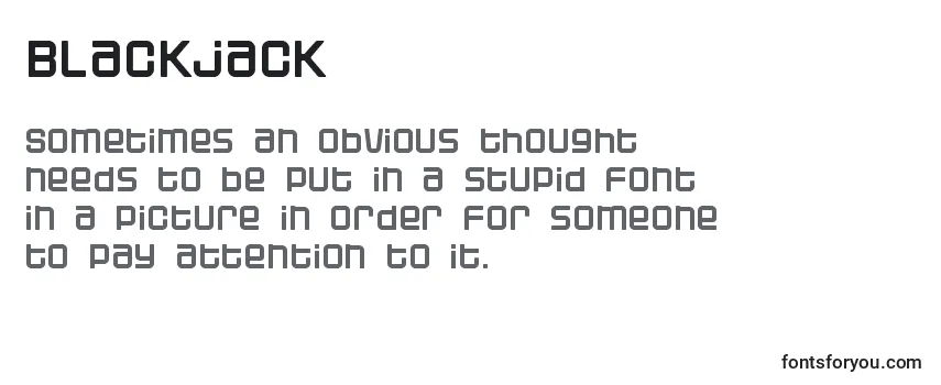 Шрифт Blackjack