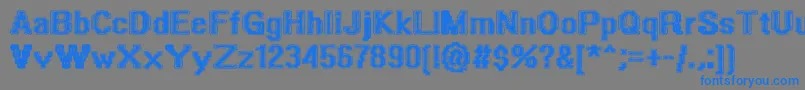 PolishedIgneous Font – Blue Fonts on Gray Background