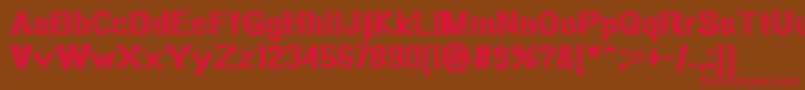 PolishedIgneous Font – Red Fonts on Brown Background