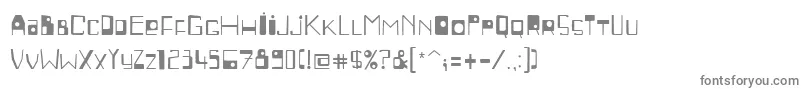PfbeatnickproRegular Font – Gray Fonts on White Background