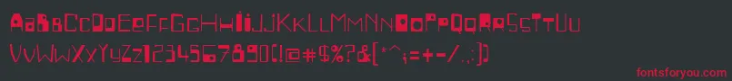 PfbeatnickproRegular Font – Red Fonts on Black Background